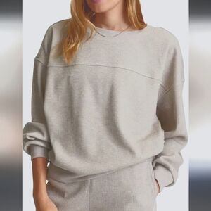 Varley Arvin Waffle Knit Sweatshirt